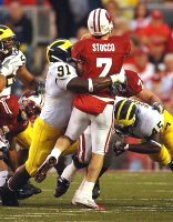 Rondell Biggs (91) and David Harris (45)
