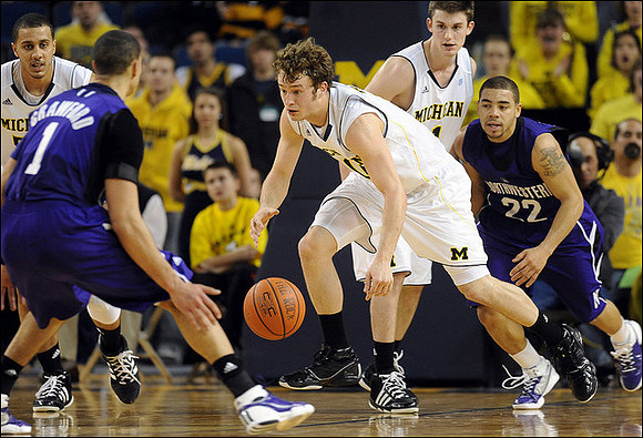 Jordan Morgan (52), Zack Novak (0), and Stu Douglass (1)