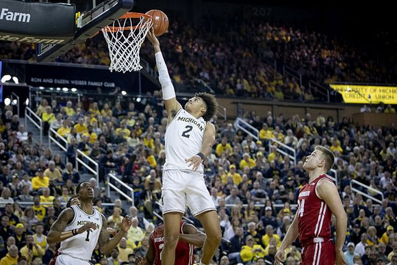 Charles Matthews (1) and Jordan Poole (2)