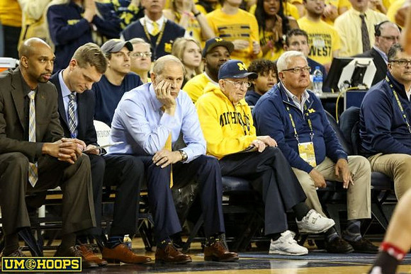 Saddi Washington, Luke Yaklich, and John Beilein