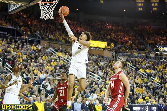 Charles Matthews (1) and Jordan Poole (2)