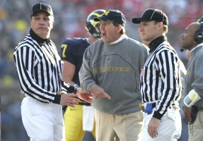 Lloyd Carr and Chad Henne