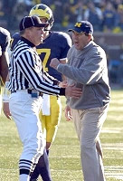 Lloyd Carr and Chad Henne