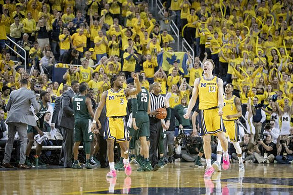 Zavier Simpson (3), Ignas Brazdeikis (13), and Charles Matthews (1)