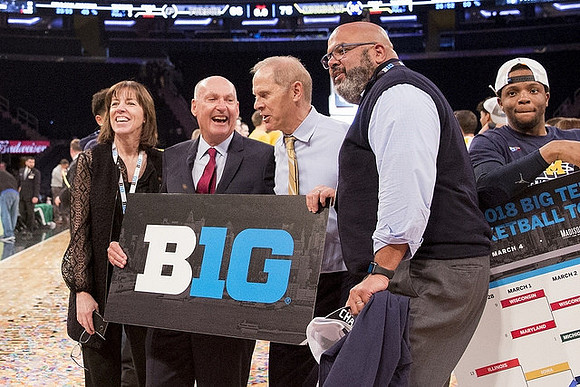 John Beilein, Warde Manuel, and Zavier Simpson (3)