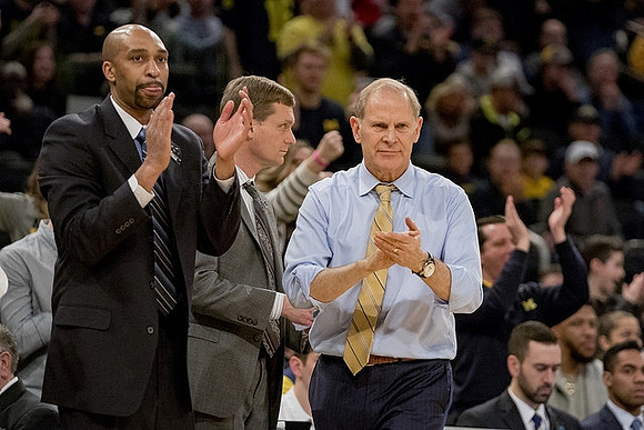 Saddi Washington, Luke Yaklich, and John Beilein