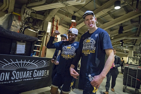 Zavier Simpson (3) and Moritz Wagner (13)