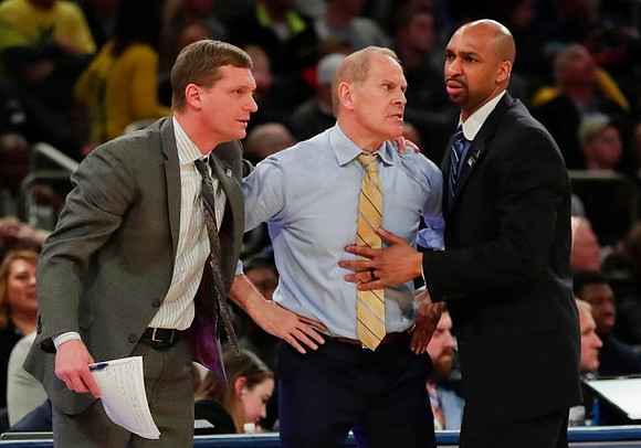 Luke Yaklich, John Beilein, and Saddi Washington