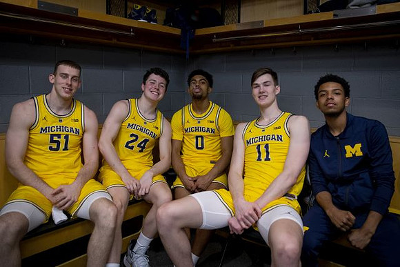 Austin Davis (51), C.J. Baird (24), David DeJulius (0), Colin Castleton (11), and Rico Ozuna-Harrison (14)