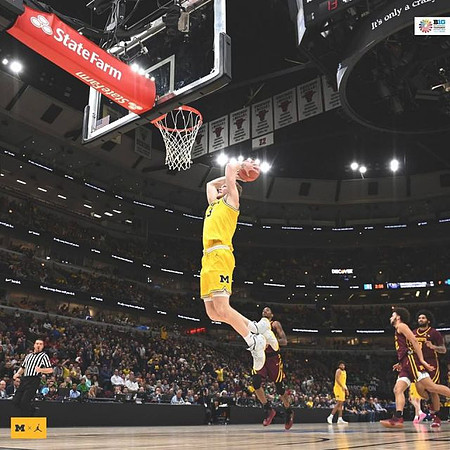 Ignas Brazdeikis (13) and Isaiah Livers (4)