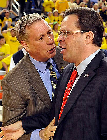 Jeff Meyer and Indiana Head Coach Tom Crean