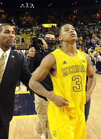 LaVall Jordan and Trey Burke (3)