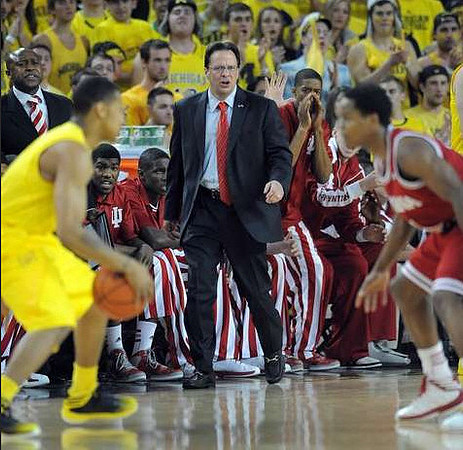 Trey Burke (3) and Indiana Head Coach Tom Crean
