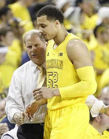 John Beilein and Jordan Morgan (52)
