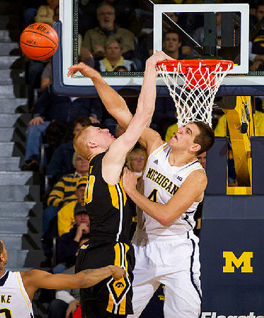 Mitch McGary (4) and Trey Burke (3)