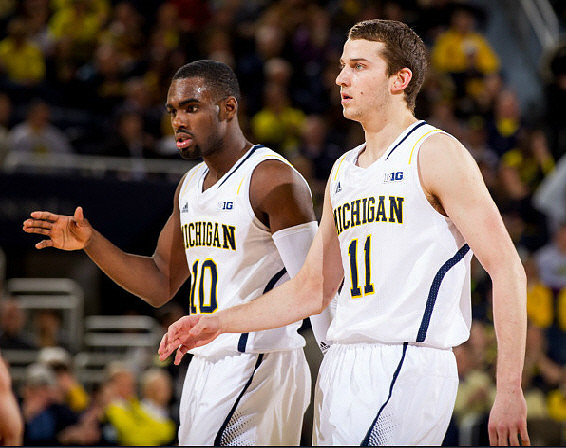 Tim Hardaway Jr. (10) and Nik Stauskas (11)