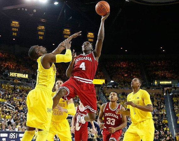 Tim Hardaway Jr. (10), Jordan Morgan (52), and Glenn Robinson III (1)