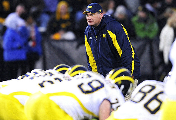 Rich Rodriguez, Mark Huyge (72), Perry Dorrestein (79), and Kevin Koger (86)