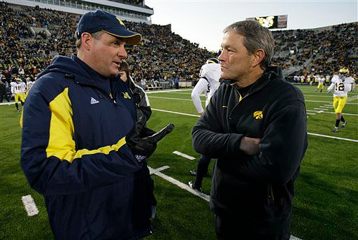 Rich Rodriguez and Kirk Ferentz