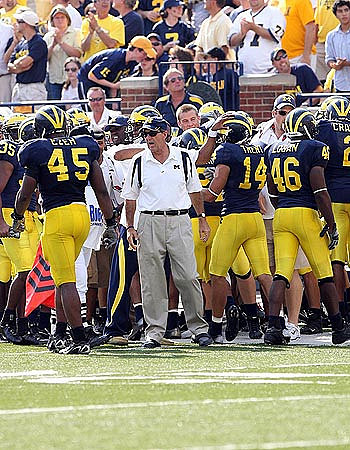 Obi Ezeh, Lloyd Carr, Morgan Trent, and Brandon Logan