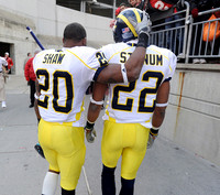 Michael Shaw (20) and Darryl Stonum (22)
