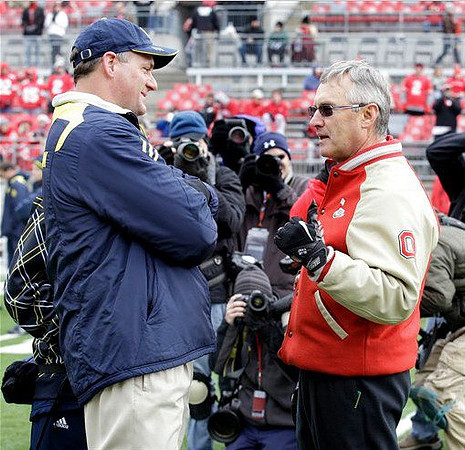 Rich Rodriguez and Jim Tressel