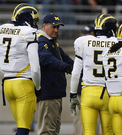 Devin Gardner (7), Rich Rodriguez, Tate Forcier (5), and Vincent Smith (2)