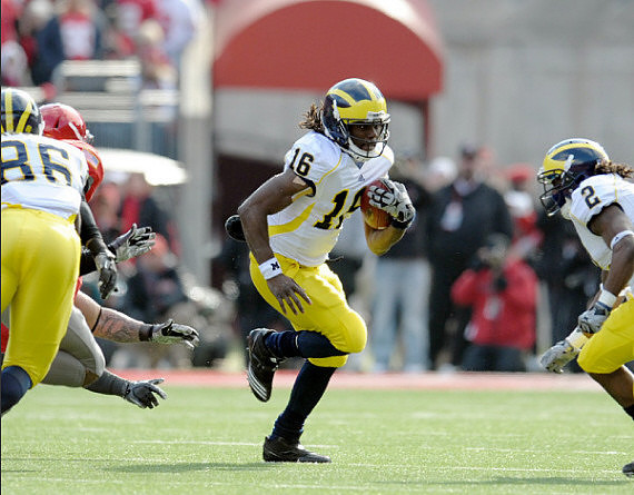Kevin Koger (86), Denard Robinson (16), and Vincent Smith (2)