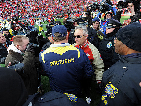 Rich Rodriguez and Jim Tressel