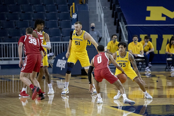 Austin Davis (51) and Eli Brooks (55)