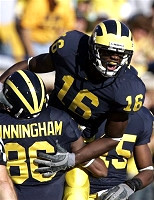 Adrian Arrington, Mario Manningham, and Steve Breaston