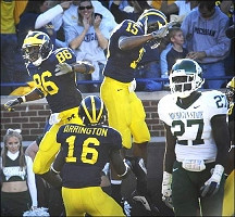 Mario Manningham, Adrian Arrington, and Steve Breaston