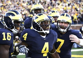 Brandon Minor, Adrian Arrington, Chad Henne, and Greg Mathews