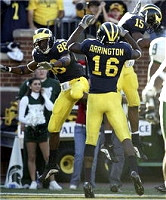 Mario Manningham, Adrian Arrington, and Steve Breaston