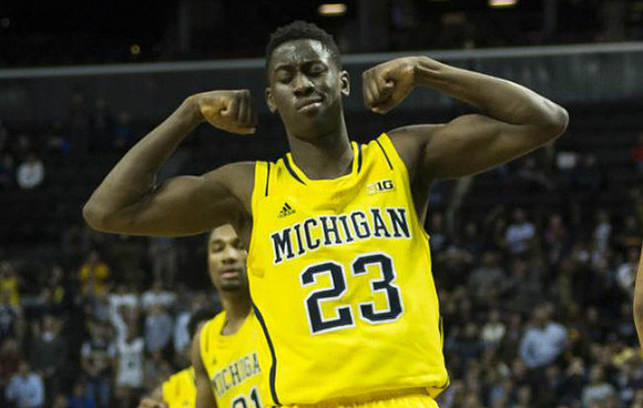 Caris LeVert (23) and Zak Irvin (21)