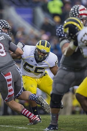 Jibreel Black (55) and Frank Clark (57)