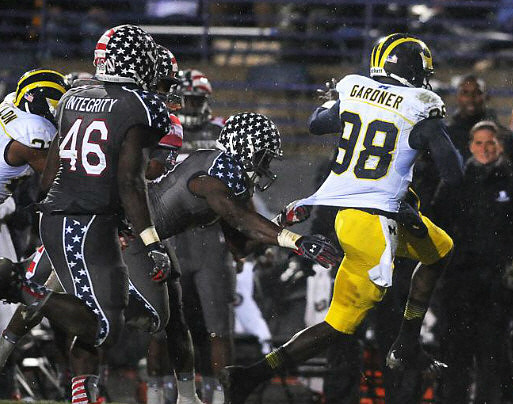 Jeremy Gallon (21) and Devin Gardner (98)