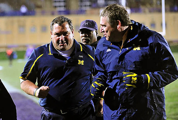 Brady Hoke and David Brandon