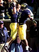 David Terrell (1) and Aaron Shea (36)
