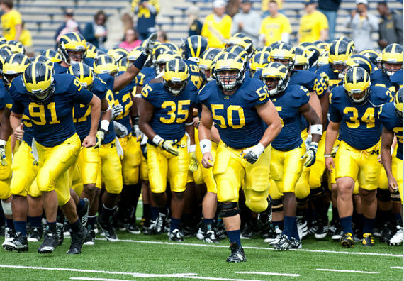 Tom Pomarico (91), Gregg Brown (35), David Molk (50), and Brendan Gibbons (34)