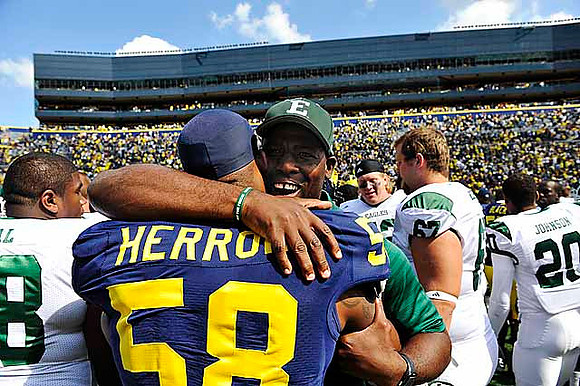 Brandon Herron (58) and Ron English