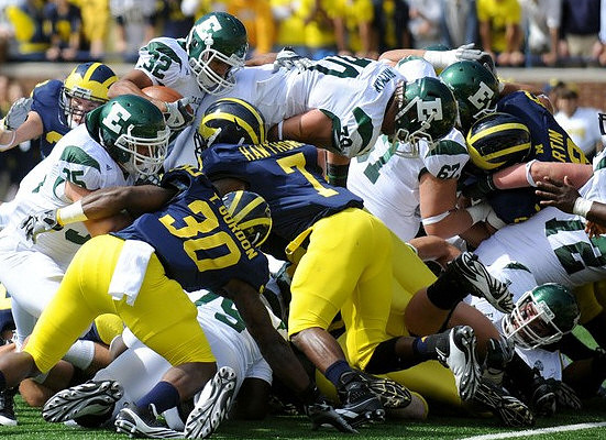 Thomas Gordon (30), Brandin Hawthorne (7), and Mike Martin (68)
