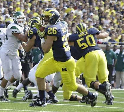 Michael Schofield (75), Drew Dileo (26), and David Molk (50)