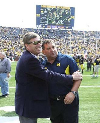 David Brandon and Brady Hoke