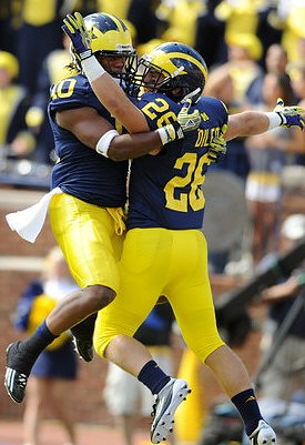 Jeremy Gallon (10) and Drew Dileo (26)
