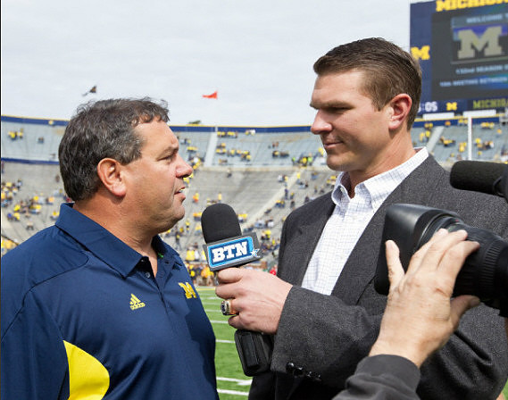 Brady Hoke and Jon Jansen