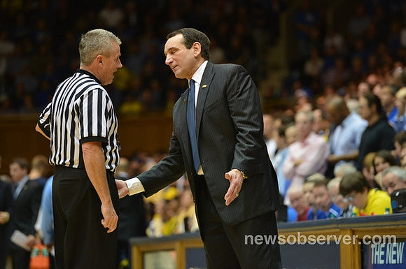 Duke Head Coach Mike Krzyzewski