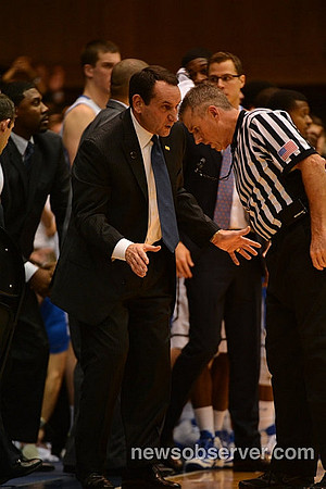 Duke Head Coach Mike Krzyzewski