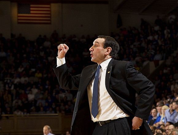 Duke Head Coach Mike Krzyzewski