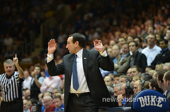 Duke Head Coach Mike Krzyzewski
